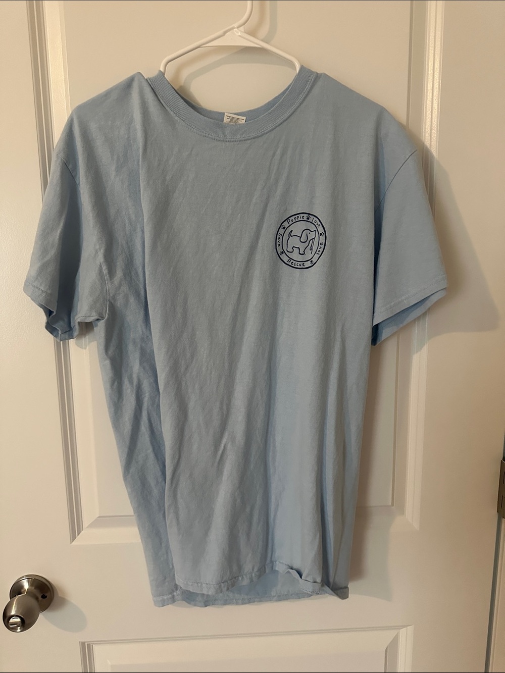 Light Blue Puppie Love Logo Tee